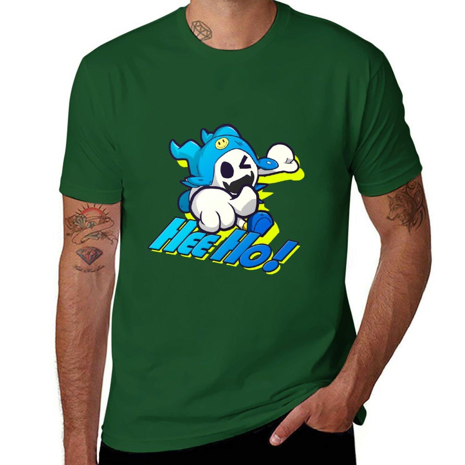 

Hee Ho TShirt sweat summer top plus size tops mens white t shirts 4XL