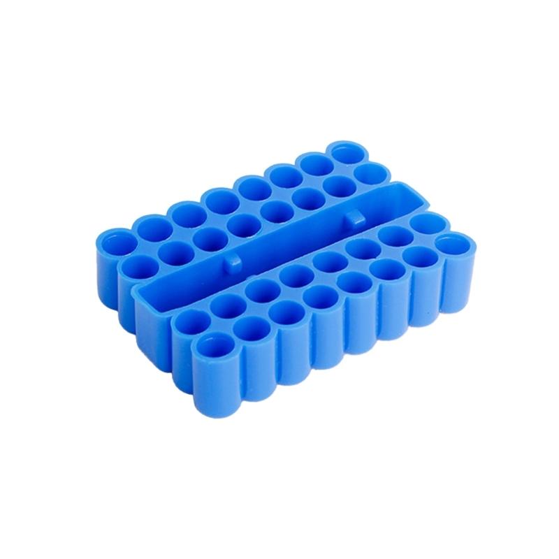 

32 Holes Bit Holder for Screwdriver Drill Storage Hex Shank Organizer for 6.35MM Shank Storage Box Accessories