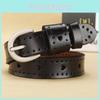 Pure Heart Shape Color Girl Leather Belt Vintage Durable Alloy Buckle Decoration