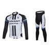 Quick-Dry Long Sleeve Cycling Jersey Set Men Women Road Bike Riding Gear