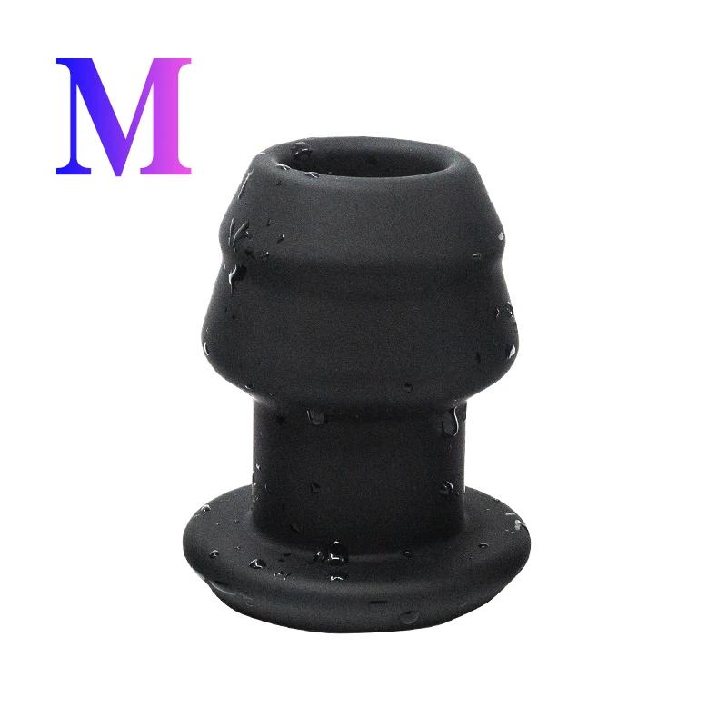 Hollow Anal Expander Huge Dildo Butt Plug Vaginal Speculum Male Treatment Massager Cleaning Enema Gay Anal Sex Toy With Stopper
