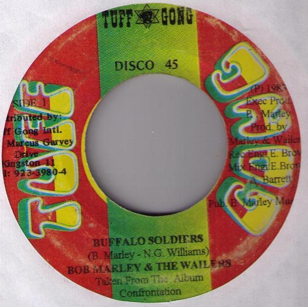 

7inch Record BOB MARLEY THE WAILERS Buffalo Soldiers BMW9762 Tuff Gong Jamaica Reggae Ska Dub Used
