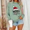 Women's Casual Fashion Round Neck Long Sleeve Christmas Printed Sweatshirt