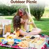 Divided Serving Tray with Lid and Handle, Portable Snackle Box for Party, Veggies, Snack, Fruit, Nuts, Candy, Christmas Picnic