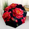 1pc Floral Pattern Automatic Opening/Closing Umbrella with Operation & Windproof Canopy - Folding Design, Holiday Gift yy260225144