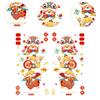 Glass Sticker Decals Static Clings Chinese New Year Window Clings 2025 Snake for Holiday Restaurant Cafe Office Car Window
