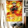 Naruto Fire Determination Wall Tapestry Aesthetic Wall Hanging Printed Fabric Blanket Decorative Tapestries For Bedroom Living Room Home Decor