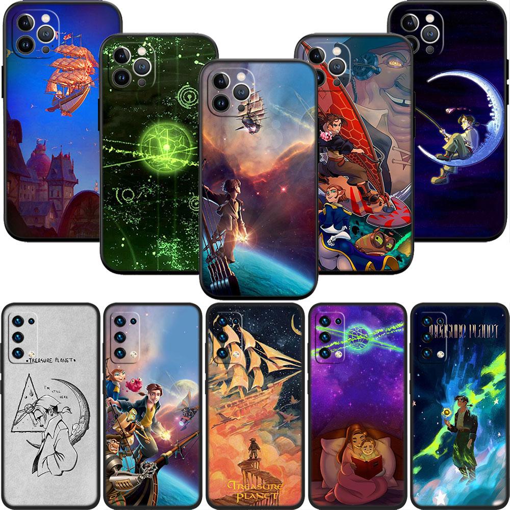 CJ101 Treasure Planet Soft Shell Phone Case for iPhone 16 15 14 13 12 Pro Max Plus Mini
