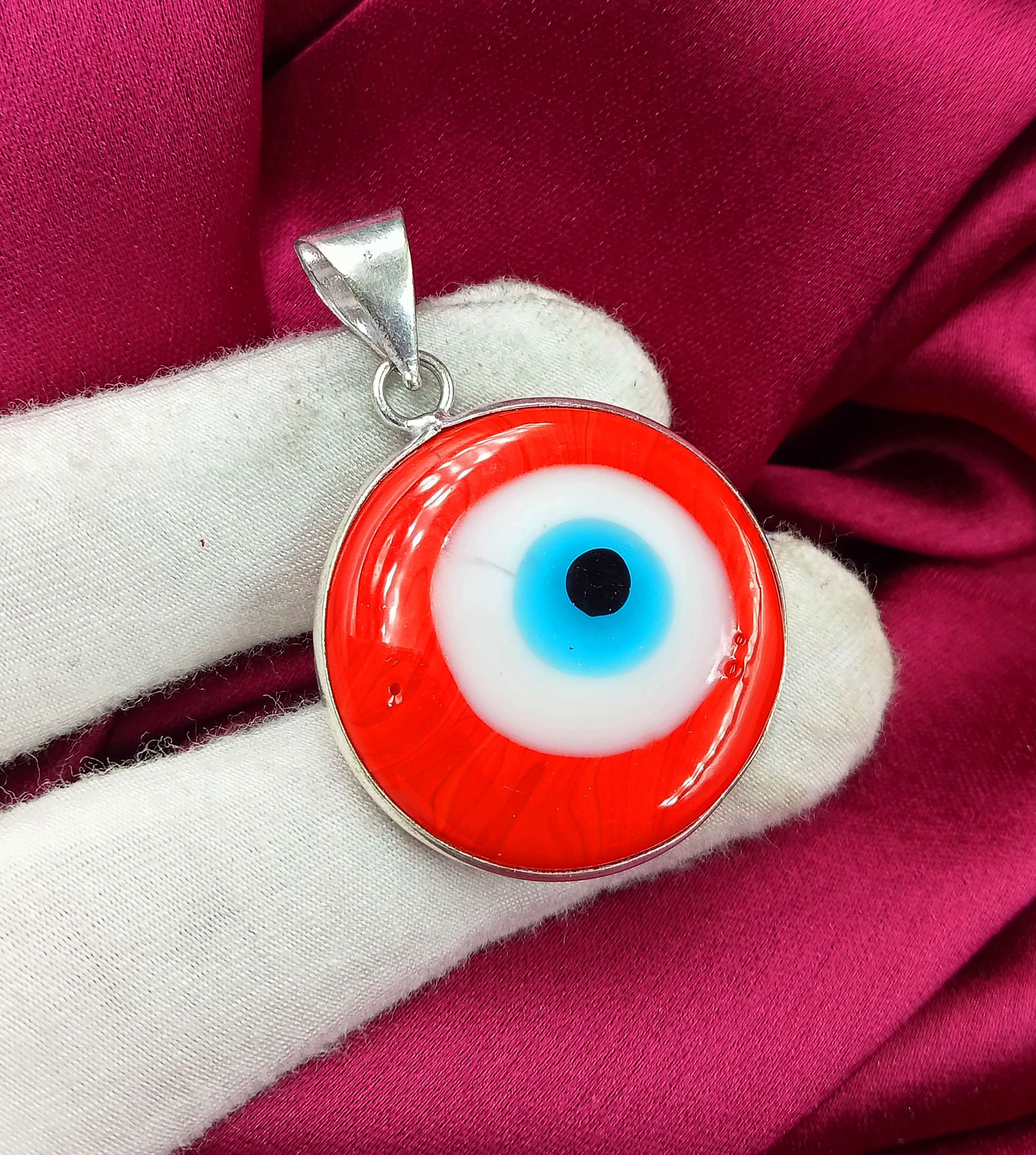 

Кулон с драгоценным камнем Evil Eye 925 пробы с серебряным покрытием DEP-331