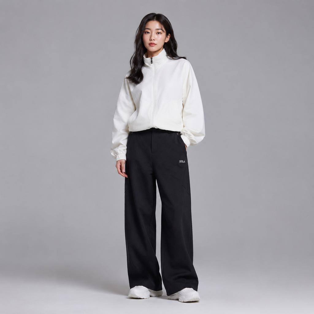 FILA Original Fashionable Personality Trendy Minimalist Classic Retro Sports Versatile Comfortable Casual Pants Women bottoms F11W619805FNV