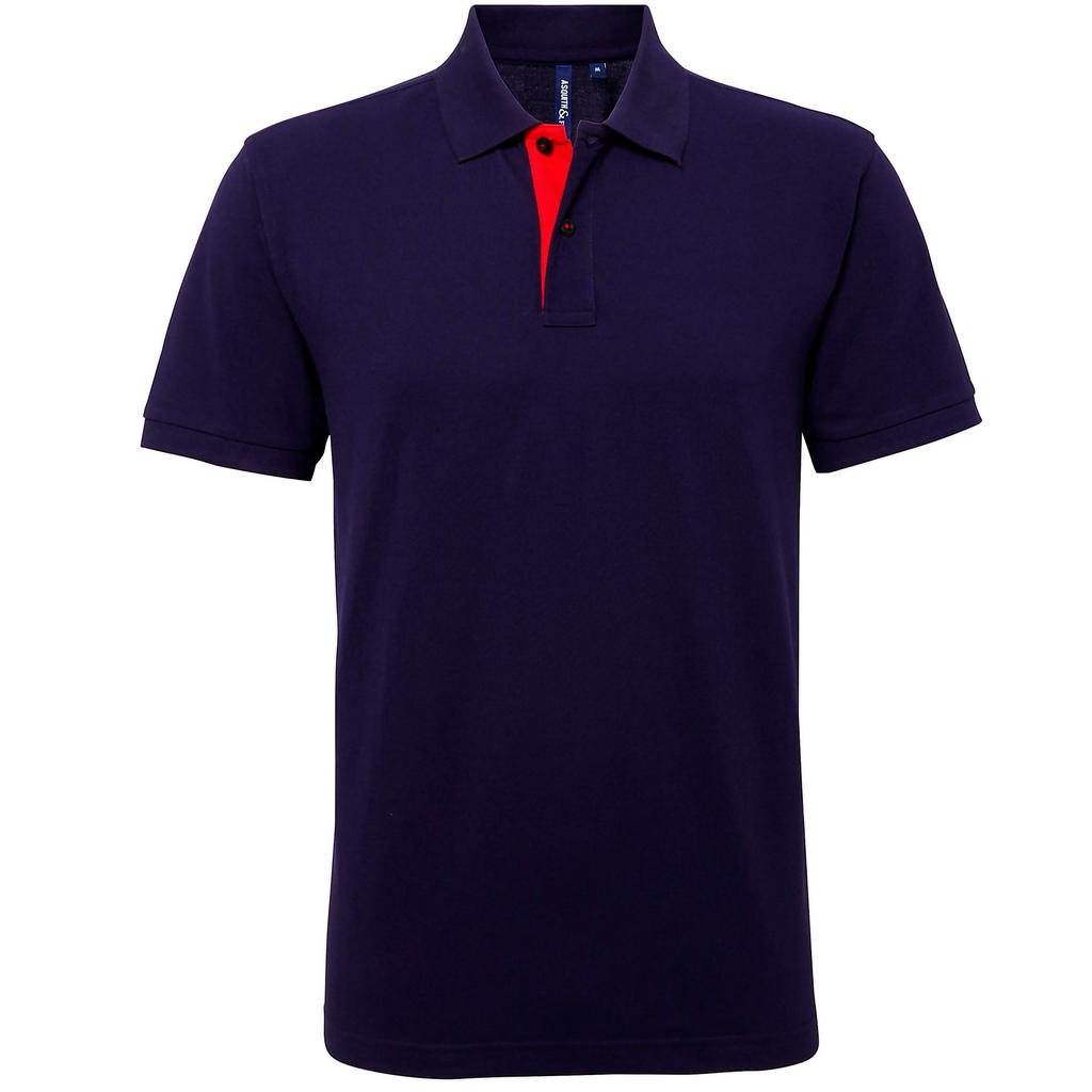 Asquith & Fox Mens Classic Fit Contrast Polo Shirt