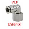 PC PL PCF PLF M5 6 1/8" 1/4" 3/8" 1/2" 3/8" BSP Außengewinde 4-16mm Vernickeltes Messing Winkelstück Gerade Steckverbindung Pneumatikfitting