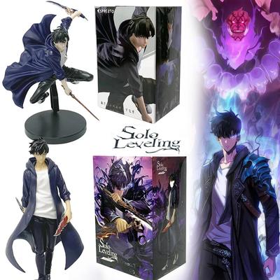 Figura do Rei das Sombras Solo Leveling Sung Jinwoo Cheng Xiaoyu Modelo de Mão Ornamento de Mesa Modelo de Coleção de Anime Presente