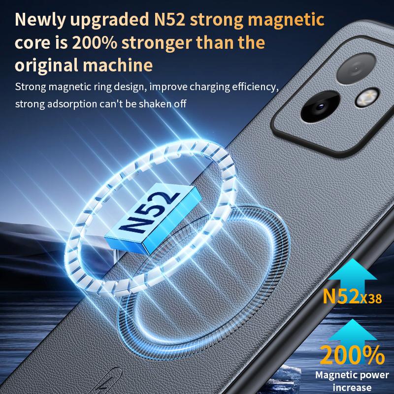 For Honor X60 GT Case Magnetic Leather Shield Cover For Honor X60 GT High Quality Anti-Fingerprint Non-Slip PC+TPU