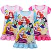 Girls Skirt, Princess Cartoon Digital Printing Princess Skirt, Children'S Short-Sleeved Loungewear, Pajama Skirt 3137