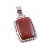Natural Red Jasper Gemstone 925 Solid Sterling Silver Jewelry Pendant 1.50" D9l36