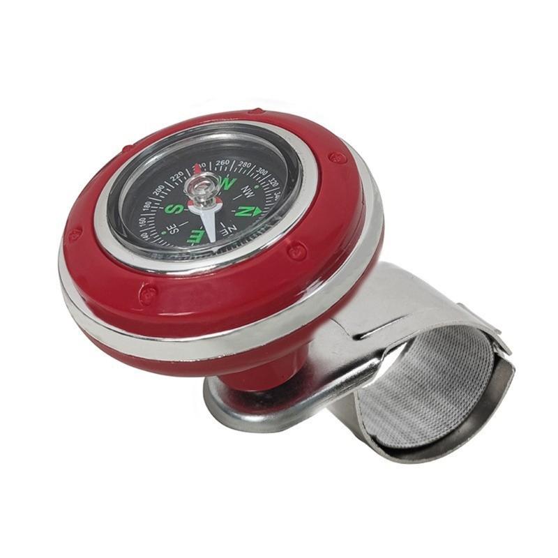 Strong Plastic & Iron Steering Wheel Knob with Integrated Navigator Ergonomic Steering Wheel Spinner for Smooth Control