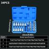 34Pcs/ Set Male Female Bits Drive Torx Star Bit socket Torx Bit Socket  Automotive Repair