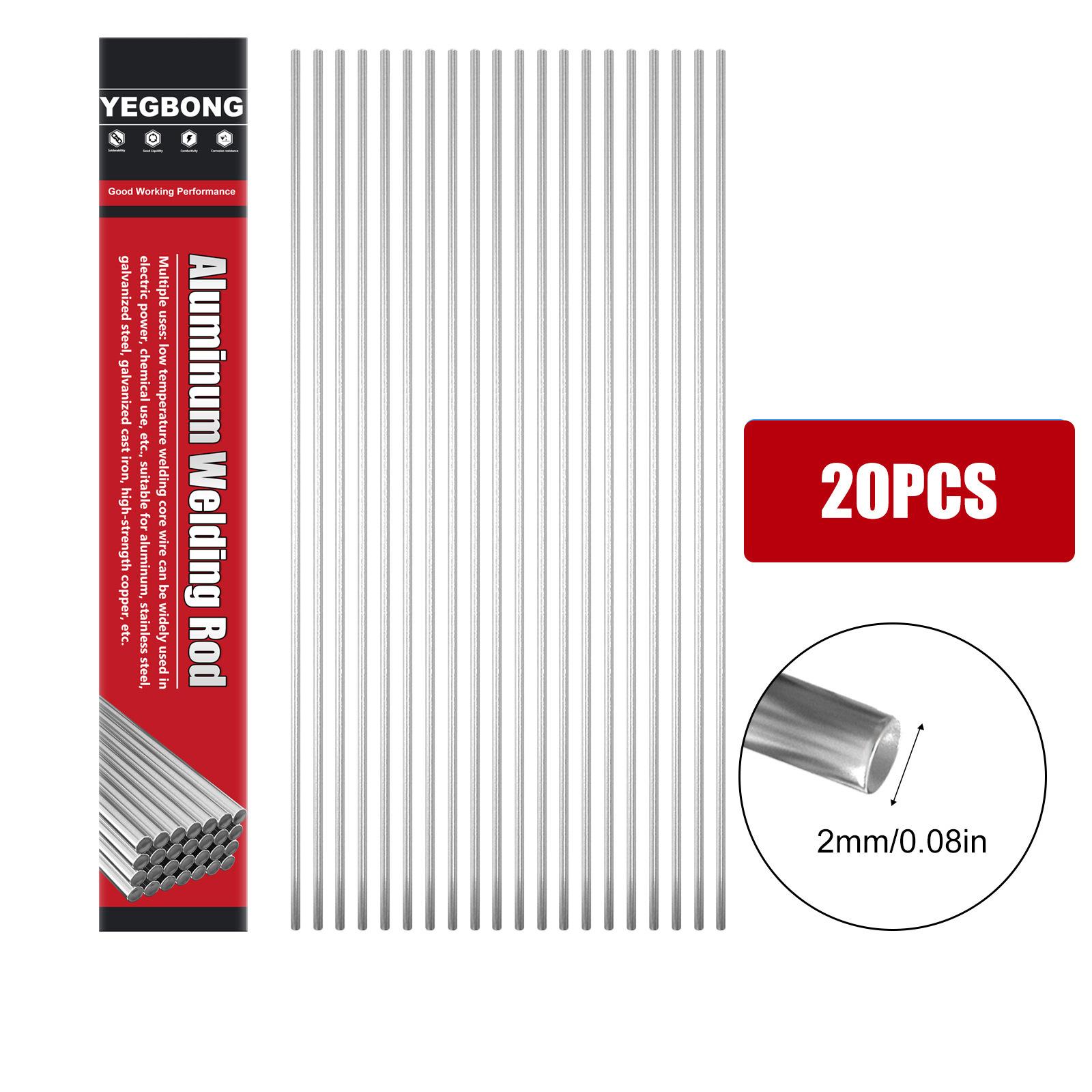 

10/20 шт. легкоплавкие универсальные сварочные стержни из стали, алюминия, меди, железа, металлическая порошковая сварочная проволока, порошок не нужен 33cm*2.0mm（20pcs）