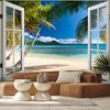 Tapet Vedere de la fereastră Plajă tropicală