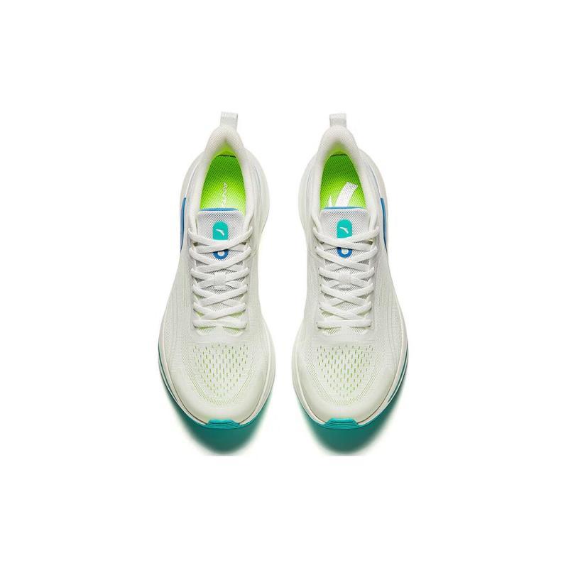 Anta Hydrogen Run 6 Fabric Cushioning Rebound Low top Casual Running Shoes Men's White Blue Sneakers 112425540-7