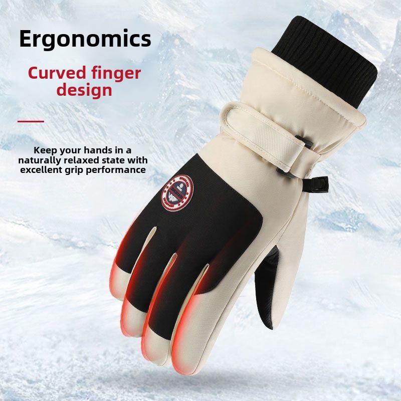 New Fleece-thickened Practical Cotton Gloves for Men and Women Winter Wool Touch Screen Warm Gloves for The Elderly