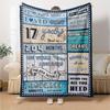 17Th Birthday Celebration Multi-purpose Blanket Comfortable Suitable for Sofa Couch Office Bed Picnics Ideal Gift for Friends Picnic Accessory Y10