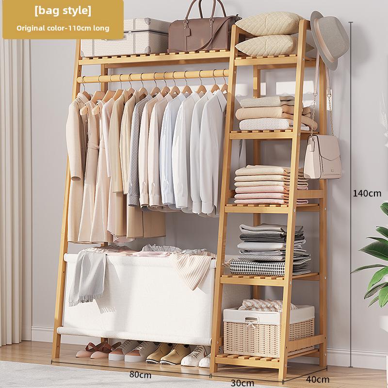 Freestanding Solid Wood Clothes Rack and Hanger