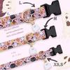 Halloween Dog Collar for Small Medium Large Dogs Fashionable Cute Collar for Dogs Pink Cotton Dog Collar Spectre Pumpkin Pattern