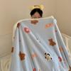 Thickened Lamb & Coral Fleece Cartoon Animation Winter Blanket for Office Nap Air Conditioning Sofa Cover & Kindergarten Use