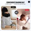 Hooded Neck Travel Pillow - Memory Foam Light-Blocking Travel Neck Pillow