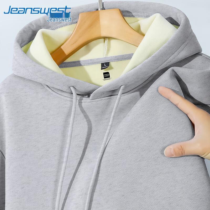 Jeanswest Men's Fleece Lined Hooded Sweatshirt