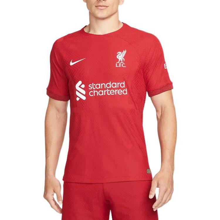 Men's Nike Alphabet Printing Short Sleeve Soccer/Football Jersey 2022/23 Season Liverpool Player Edition Deep Red DJ7647-609