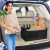 Heavy-Duty Car Trunk Storage Box, Foldable Design With Multiple Compartments - Reinforced Handle Storage Box
