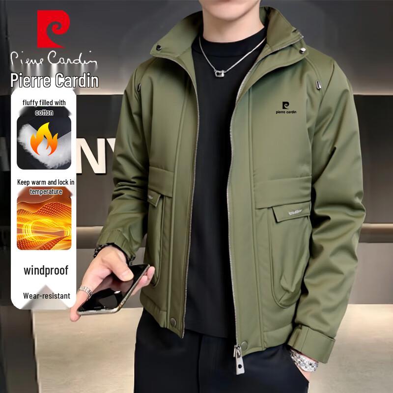 

Pierre Cardin Men s Stand-Collar Padded Jacket L
