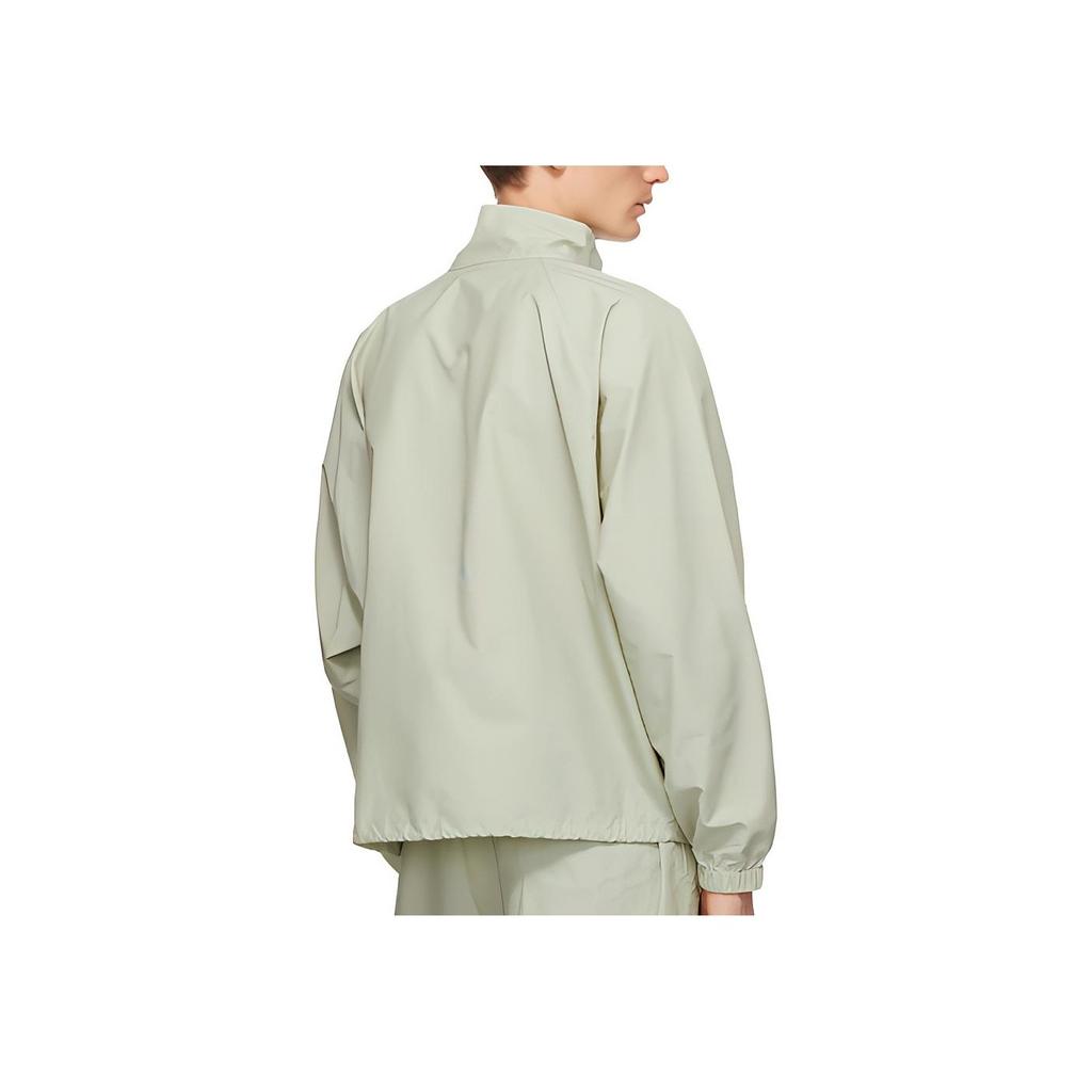 Fear of God Essentials Half-Zip Track Jacket With Shoulder Logo Unisex Jackets Sage FOG-FW20-191
