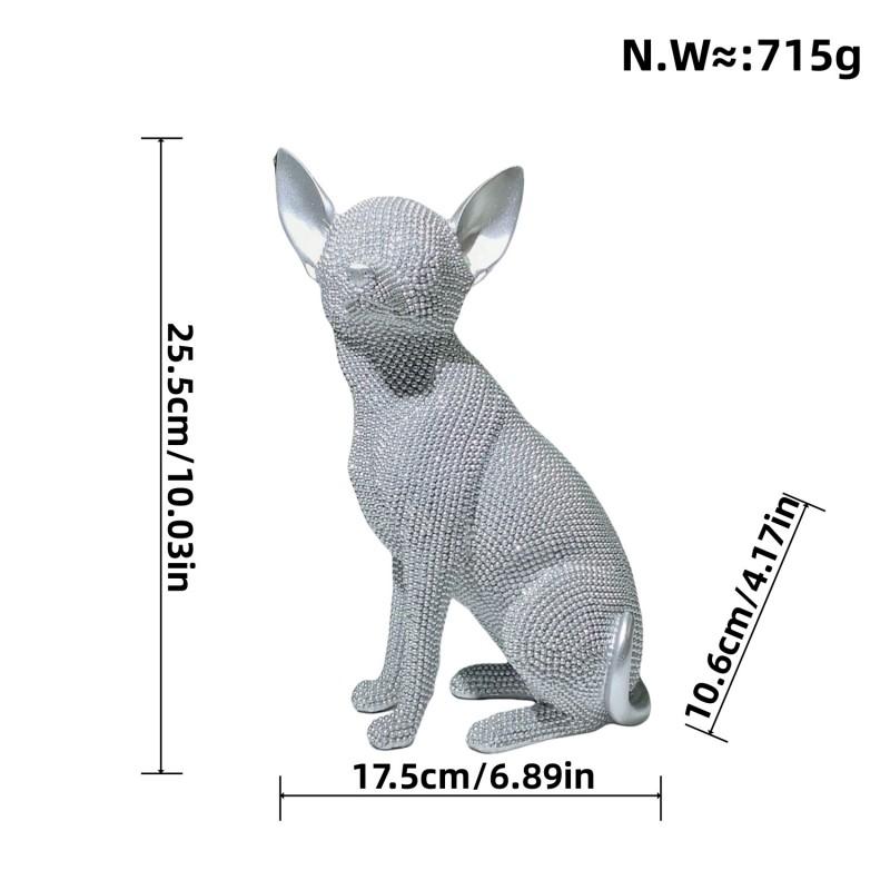 Modern Minimalist Resin Dog Figurine Home Decor Living Room Shelf Cabinet Entryway Gift