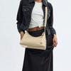 Coach Juliet 30 Top Zip Closure With Built-In Buckle Pocket Leather Tote Crossbody Shoulder Bag Large Women Bags Ivory CR652-LHVT5