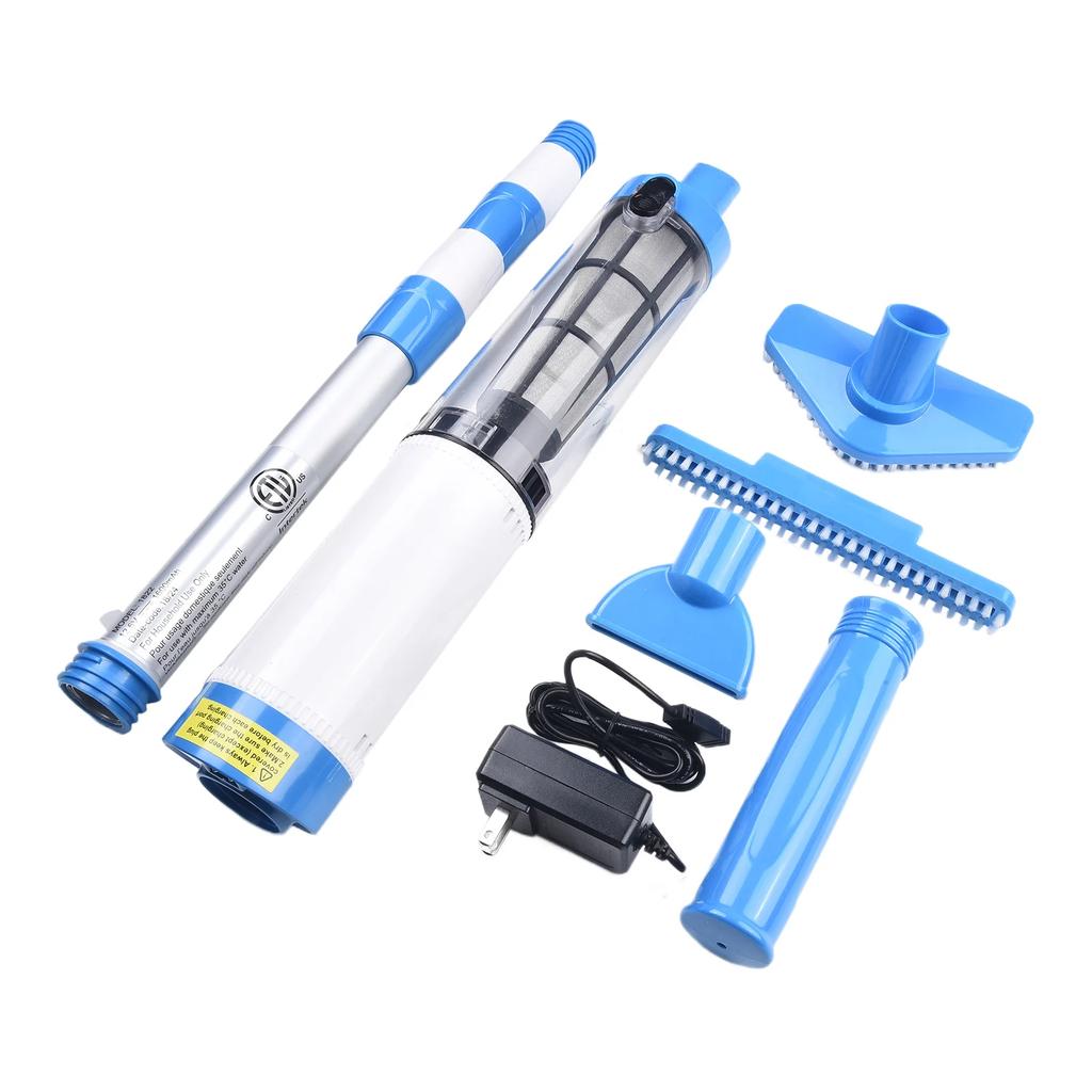 3 In1 Cordless Rechargeable Pool Cleaning Vacuum Cleaner For Swimming Pool Spas Hot Tubs Sand Debris Cleaning Brush Accessories