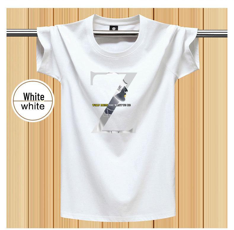 Men's Summer 2025 Pure Cotton Heavyweight Short-Sleeve Fashion T-Shirt