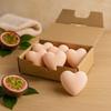 Bath Bomb Passion Fruit Heart 70g 5 Pack
