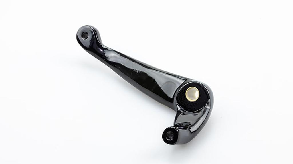 Kijima Bike Parts Offset Brake Arm Cast Aluminum for Softail Mid Control Vehicles Black HD-05218
