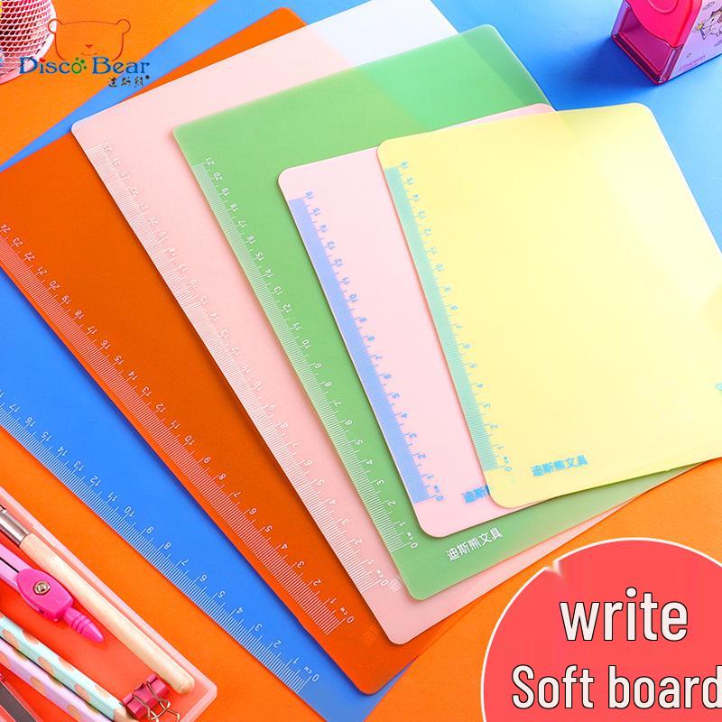 Colorful Soft Silicone Writing Pad for A4 & A3 - Ideal for Students and Exams
