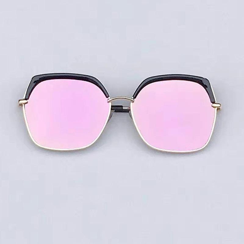 

Солнцезащитные очки Stall с большой оправой, металлические, трендового цвета, с цветной пленкой, женские