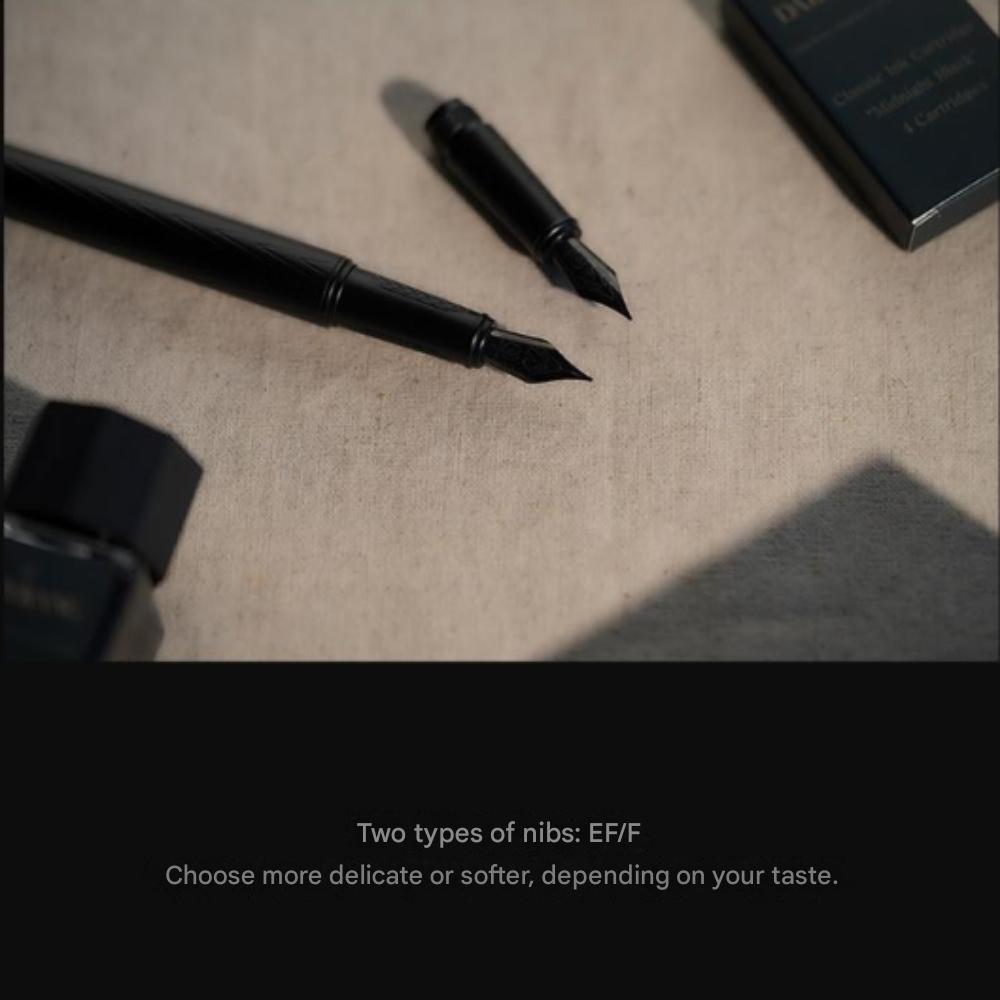Dailyrang Black Fountain Pen Gift Set