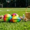 Sports Ball Set 6-inch Neon Basketball Soccer Ball Playground Ball PVC Spray Ball