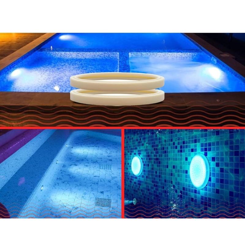 1/2 Pack Synthetic Gasket Set Pool Underwater Light Sealing Rings for Spa and Pool Lights Watertight Seal Protection
