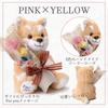 liLYS Preserved Flower Shiba Inu Plush Toy with Single Perfect Gift for and Birthdays Pink and épice Rose, Celebrations, Anniversaries, (Shiba Inu,