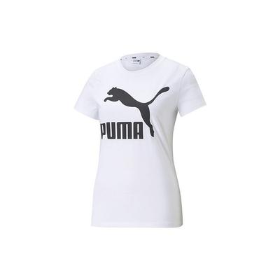 Logo Print Short Sleeve Training T-Shirt Women Tops White 532281-02