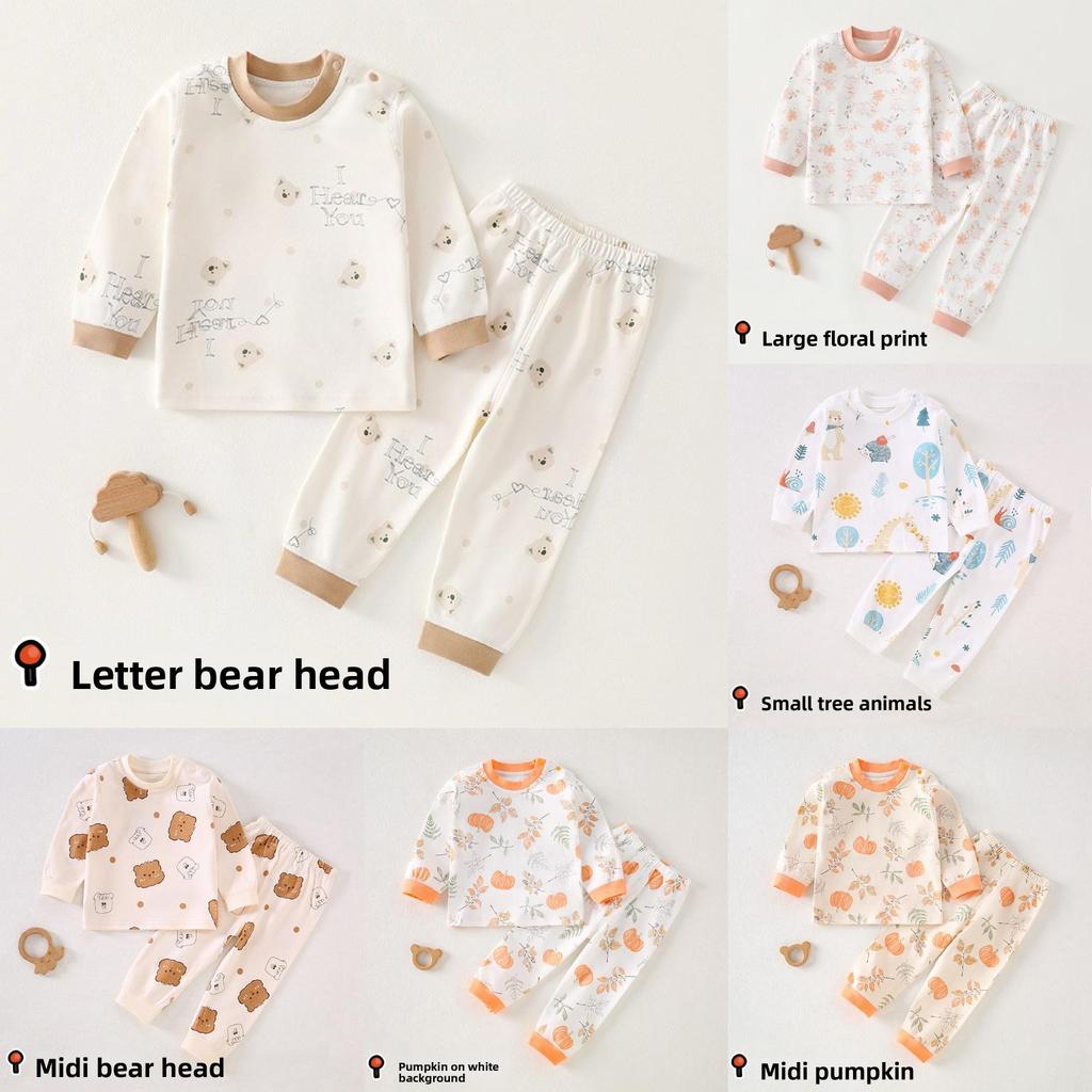 Baby Cotton Pajama Set With Antibacterial Fabric For Toddler Sleepwear And Home Comforts